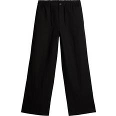 J.Lindeberg Noah Drape Linen Pants - Black