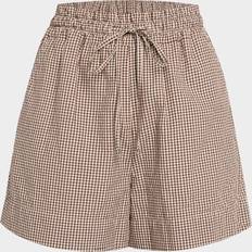 Checkered Shorts Veronica Beard Tijana Gingham Short Light Chicory - White