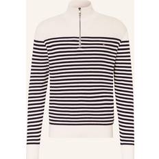 Tommy Hilfiger Tröjor Tommy Hilfiger Racking Structure Zip Mock - Ivory Petal/Desert Sky