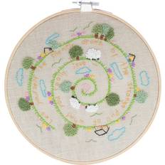 Håndarbeidssett Grandado Diy Broderi Startpakke Forhåndstrykt Håndarbeid Plante Mønster Tue 88