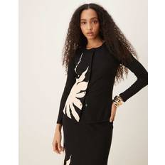 3XL - Black Cardigans Never Fully Dressed Sol Knit Cardigan - Black/White
