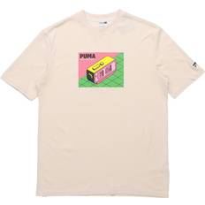 Puma Downtown Graphic Tee - Beige Pink Green