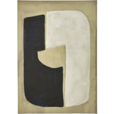Lærred Vægdekorationer House Doctor Act Wall Art 70x100 cm Sand Sort Hvid Vægdekorationer