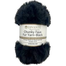 Divante Faux Fur Yarn Black