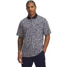 Under Armour Herre Polotrøjer Under Armour Matchplay Printed Men's Polo - Midnight Navy/Downpour Gray/White