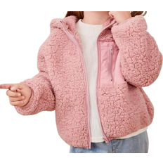 Shein Thick Colorblock Hoodie Jacket With Long Sleeves For Young Girls