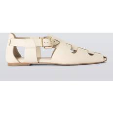 Liliana Leather Square Toe Roman Fisherman Sandals