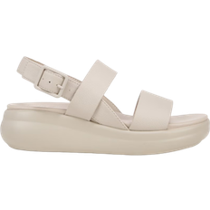 Naturalizer Coast Platform Sandals Porcelain Faux Leather
