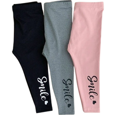 Shein Baby Girl Elastic Waist Letter Print Casual Leggings