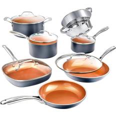 Gotham Steel 12-Piece Ti-Ceramic Cookware Set with lid 12 Parts