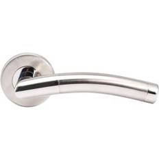 Wickes Sydney Dual-Tone Round Rose Latch Door Handle 2pcs
