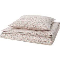IKEA GULLNATTLJUS 1 Örngott 150x200/50x60 cm Vit/Blommönster Påslakan Multifärgad, Vit (200x150cm)