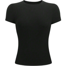 Shein Women's Summer Solid Color Round Neck Short Sleeve Casual T-Shirt