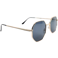 Only & Sons hexagonal sunglasses in goldOne Size