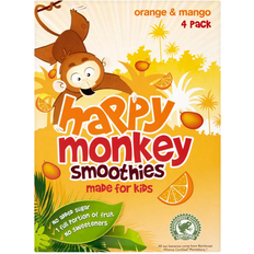 Happy Monkey Happy Monkey Orange & Mango Kids Smoothie, 4 180ml 72cl 4pcs 1pack