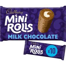 Cadbury Vanilla Chocolates Cadbury mini rolls milk chocolate 10 10pack