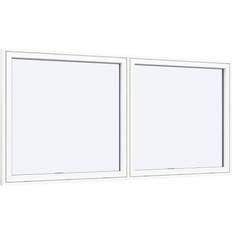 Sparvinduer TS0202 Aluminium, Træ Tophængte vinduer Vindue med 2-lags glas 68x35cm