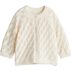 H&M Baby Cardigan in Pointellestrick Beige