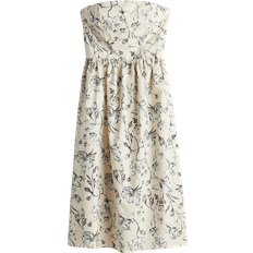 H&M Bandeau-Kleid aus Baumwolle - Beige