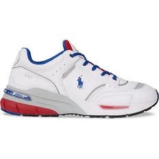 Polo Ralph Lauren White & Red Trackster 200 Sneakers - Red/White/Royal