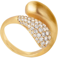 ByBiehl Ringe ByBiehl Forgyldt ocean flow duo ring med zirkonia sten 5-4207a-gp