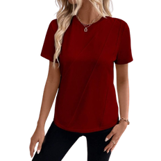 Shein Womens Casual Plain Short Sleeve TShirt Summer