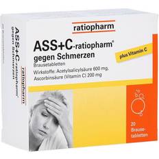 ASS+C ratiopharm gegen Schmerzen 20pcs Tablet