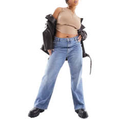 ASOS DESIGN Curve Easy Blå jeans med lige ben