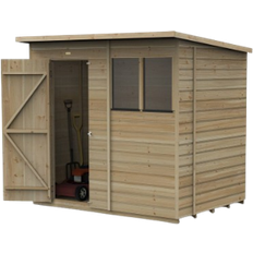 Forest Garden Beckwood Pent Shiplap Pressure Treated Shed 7 x 5 ft (Building Area )