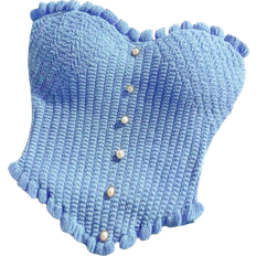 Shein Lässiges Kurzes Strickoberteil - Einfarbig