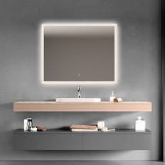 Sunrise-1 LED Spejl Med Front Og Baggrundslys 100 x 80 cm