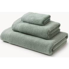 Westwing Collection Handtuch-Set Premium Handtuch Grün (140x70cm)