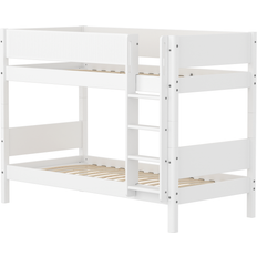 Flexa White Køjeseng Med Riller 90x200 Cm Hvid Våningssäng 110x210cm