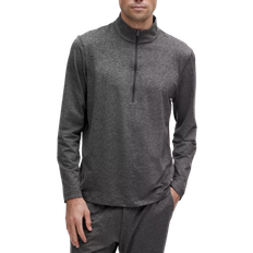 Lululemon Soft Jersey Half Zip - Heathered Black/Heathered Graphite Grey
