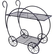 mysmartbuy Metal Garden Cart Plant Stand H73 x W70 x D34 cm