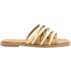 River Island Womens Yellow Strappy Flat Sandals