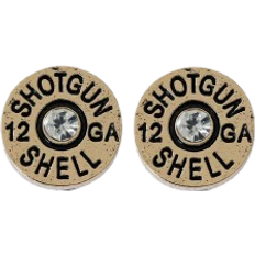 Shein Letter Detail Round Stud Earrings
