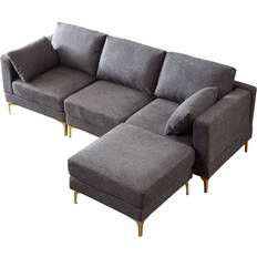 Ebern Designs ADF Modern Leisure Shape Sofa 92.9" 3 Seater