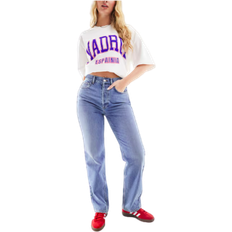 Topshop Hourglass Jeans Med Vida Ben - Mellanblå
