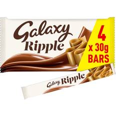 Galaxy Ripple Chocolate Bars Multipack 4 30g 30g 4pcs 1pack