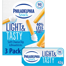 Snacks Philadelphia Snack Soft Cheese Dip & Breadsticks 3 42g 126g 42g 3pack