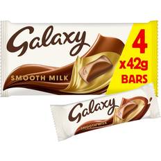 Galaxy Galaxy Smooth Milk Chocolate Snack Bars Multipack 42g 4pcs 1pack