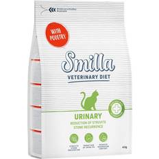 Økonomipakke: 2 4 kg Smilla kattefoder Diet Urinary Fjerkræ