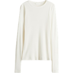 H&M Fitted Cotton Top - Cream