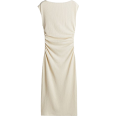 H&M Draped Bodycon Dress - Cream