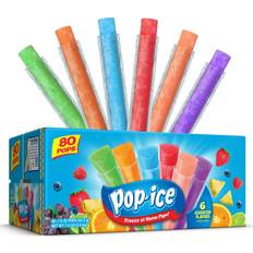 Ice Cream Pop-Ice Pop Ice 80-Count Assorted Flavors Pops 120oz 80pcs