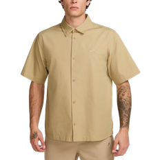 Nike Club Short-Sleeve Button Up Shirt - Beige