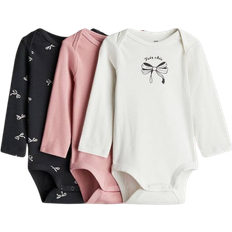 H&M Jerseybodys Mit Print - Rosa