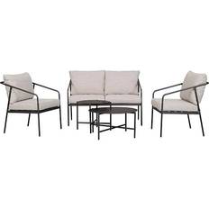 Troia - Sort Loungesæt, 2 borde inkl. 2 stole & 1 sofaer