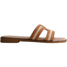 New Look Råhvide Sandaler Med Udskæring I Raffia